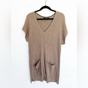 Tommy Bahama Women’s Beige Alpaca Wool Blend Tunic Sweater Small Neutral